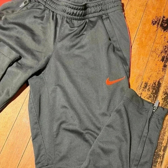 Womens Nike Dri Fit Athletic Track Pants Gray Joggers with zippers size XS - Picture 3 of 10
